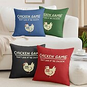 billige Putetrekk-Morsomme dekorative kasteputer trekk 1PC mykt firkantet couch putevinkel putevar soverom stue sofa stol