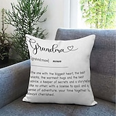 cheap Throw Pillows &amp; Covers-Best Grandma Decorative Toss Pillows Cover 1PC Soft Square Couch Cushion Case Pillowcase for Bedroom Livingroom Sofa Chair