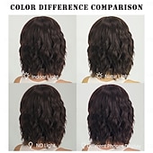 economico Parrucche da festa-Parrucca Sintetica Ondulato Molto ondulata Riga centrale Asimmetrico Fatto a macchina Parrucca 14 pollici A1 Capelli Sintetici Per donna Classico Confortevole Capelli Evidenziati / Balayage Castano