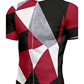 preiswerte Radtrikot Herren-Herren Radtrikot Kurzarm Fahhrad T-Shirt Trikot Oberteil mit 3 Gesäßtaschen UV-beständig Atmungsaktiv Schnelltrocknend Frontreißverschluss Rot Sport Bekleidung