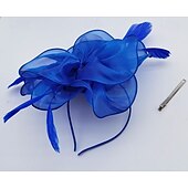 お買い得  結婚式のかぶと-ヘッドピース 羽毛 結婚式 パーティー エレガント 結婚式 と フェザー かぶと 帽子
