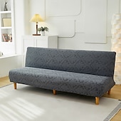 economico Copertura del divano futon-Copridivano letto senza braccioli in tessuto jacquard, copridivano elasticizzato, copridivano elastico per panca