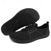 preiswerte Sneaker für Herren-Barfuß-Sneakers aus hellbraunem Strick für Herren – flexibles, bequemes Design mit Schnürverschluss für aktive und lässige Kleidung