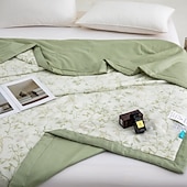 baratos Cobertores de cama-Colcha de verão, Floral / flor Fibra de Liocel Confortável cobertores