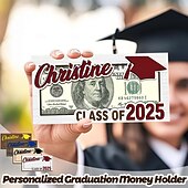 economico Stagione di Laurea-regali di laurea 2025 porta soldi in legno porta soldi laurea busta per contanti per classe del 2025 laureati universitari senior