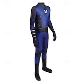 baratos Trajes Masculinos-Super heroi Senhor Fantástico Macacão Fatos de Corpo Fantasia de Carnaval Vestir-se for Homens Para Meninos Crianças Adulto Dia Das Bruxas Carnaval Festa Espetáculo Comic Con