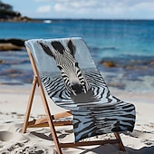 economico set di asciugamani da spiaggia-telo mare stampato, telo mare leggero e anti-sabbia ad asciugatura rapida, ideale per viaggi, piscina e uso all&#039;aperto