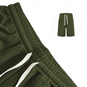 preiswerte Shorts-Herren Sportliche Shorts Sweat-Shorts Shorts Sommershorts Tasche Kordelzug Elastischer Bund Einfach Komfort Atmungsaktiv Kurz Outdoor Sport Klassisch Lässig Schwarz Armeegrün