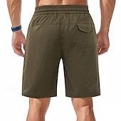 cheap Casual Shorts-Men&#039;s Shorts Summer Shorts Beach Shorts Casual Shorts Pocket Drawstring Elastic Waist Plain Comfort Breathable Short Outdoor Vacation Sport Casual Black White