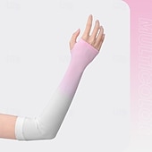 cheap Home Sleeves &amp; Gloves-Gradient Color Ice Sleeves Women&#039;s Summer Ice Silk Sun Protection Sleeves Driving Cycling Arm Protection Anti-ultraviolet