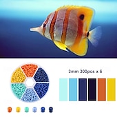 abordables kit para hacer cuentas-Juegos de cuentas esmaltadas en caja de 2 mm, kit de abalorios para hacer pulseras y accesorios de collar.