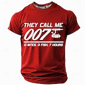 abordables Camisetas divertidas para hombres-Hombre Pesca Argot divertido Camiseta Manga Corta Camiseta Impresión 3D Cuello Barco Camisa Moda Diario Casual Calle Casual Diario Negro Rojo Azul Piscina Verano Primavera Ropa S M L XL XXL XXXL