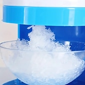 お買い得  キッチン家電-手回し製氷機 手動フルーツスムージーマシン ミニ家庭用小型製氷機