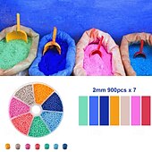 abordables kit para hacer cuentas-Juegos de cuentas esmaltadas en caja de 2 mm, kit de abalorios para hacer pulseras y accesorios de collar.