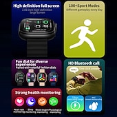 Χαμηλού Κόστους Smartwatch-696 ZW39 Έξυπνο Ρολόι 2.01 Φυσικό Ρολόι Bluetooth Πεδόμετρο Παρακολούθηση Θερμοκρασίας Υπενθύμιση Κλήσης IPX0 Αδιάβροχο Συμβατό με iOS Android
