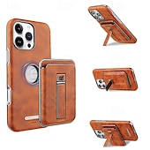 baratos Capas para iPhone-telefone Capinha Para Apple AirTag iPhone 16 Pro Max Plus iPhone 15 14 Pro Max Plus iPhone 13 12 Pro Max Capa traseira Caso de Adsorção Magnética Com Suporte Magnética Suporte para carregamento sem