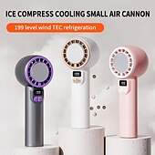 お買い得  携帯扇風機-199段階ポータブルTEC冷却ファン – 超高速風、低騒音、コンパクトハンドヘルドデザイン