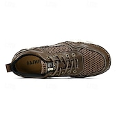 preiswerte Outdoor-Sandalen-Braune Mesh-Sport-Sneaker für Herren – leistungsstarke Sportschuhe zum Laufen, Wandern und für die Freizeit