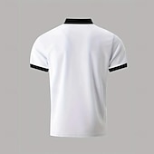 abordables Polo con estampado animal para hombre-Hombre Estampado animal polo con cremallera Manga Corta Cuello Vuelto Casual / Diario Moderno Deporte Ropa Deportiva Casual Diario Cremallera Verano Blanco