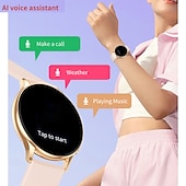 お買い得  スマートウォッチ-696 CY29 スマートウォッチ 1.32 インチ スマート·ウォッチ ブルートゥース 歩数計 着信通知 睡眠サイクル計測器 と互換性があります Android iOS 女性 ハンドフリーコール メッセージ受信通知 IPX-0 42mmウォッチケース