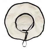 abordables sombreros caseros-Sombrero de sol para mujeres protección solar de verano sombrero de pescador sombrero de camping al aire libre sombrero anti-ultravioleta de ala ancha