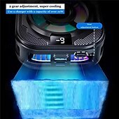 cheap Universal Accessories-SL39 Mobile Phone Cooler Magnetic Back Clip Semiconductor Radiator with Silent Fan for Gaming