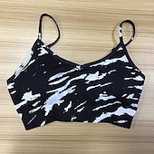 economico Reggiseni sportivi &amp; gilet-Per donna Reggiseno sportivo Girocollo Asciugatura Rapida Leggero Traspirante Senza Maniche Sostegno leggero Gli sport Mimetico Reggiseni sportivi Per Allenamento in Palestra Ginnastica Corsa