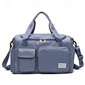 baratos armazenamento de bagagem e viagem-Bolsa de viagem de fim de semana, bolsa esportiva com compartimento para sapatos, bolsa de ginástica com compartimento para roupas molhadas e secas para mulheres e homens, bolsa de ombro de grande