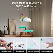 お買い得  パックライト-1個の製品磁気両面発光壁ランプタッチ調光タイプC充電リモコンは手持ち可能