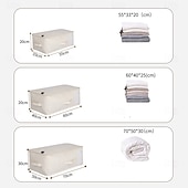 お買い得  衣類収納用品-寝具やキルト用のオックスフォード生地の衣類収納バッグ、ジッパーとハンドル付きの折りたたみ式大容量オーガナイザーバッグ、クローゼットや旅行用の引っ越し荷物梱包バッグ