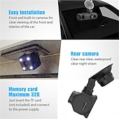 cheap Car DVR-1080P Full HD WIFI Car Dashcam 3 Channel Recording Front Left Right Rear Night Vision Loop Recording 24H Parking Monitor