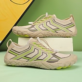 abordables Zapatillas Informales-Hombre Zapatillas de deporte zapatos descalzos Antideslizantes Barranquismo Casual Cuero PU Malla Transpirable Cómodo Antideslizante Cordones Negro / Rojo Negro Azul Real Verano Primavera