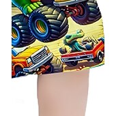 halpa Poikien 3D Eläimet-Poikien 3D Dinosaurus T-paita ja shortsit Setti Lyhythihainen Kesä Kevät Urheilu Muoti Päivittäin Lapset 4-12 vuotta Tiukka pyöreä kaula-aukko ulko- Loma Urheilu Räätälöity istuvuus