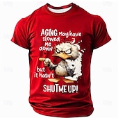 abordables Camisetas con estampado animal-Hombre Animal Gracioso Camiseta Manga Corta Camiseta Impresión 3D Cuello Barco Camisa Moda Exagerado Diario Fiesta Calle Casual Negro Rojo Azul Piscina Verano Primavera Ropa S M L XL XXL XXXL