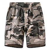 economico Classico-Per uomo Pantaloncini cargo Pantaloncini mimetici Shorts Pantaloncini Estivi Coulisse Elastico in vita Multi-tasche Semplice Mimetico Comodità Indossabile Lunghezza al ginocchio All&#039;aperto Sport