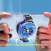 お買い得  ユニバーサルアクセサリー-sl10 携帯電話用マグネット式 / バッククリップ式 2 in 1 半導体冷却ラジエーター RGB ライト付き iOS Android PUBG LOL ゲームクーラー