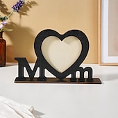 economico I regali-Decorazione in legno per la festa della mamma, regalo per la mamma, ornamento a forma di cuore con la lettera della mamma per il tavolo, decorazione moderna per la casa come regalo per la festa della