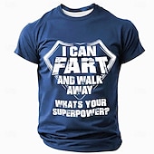 abordables Camisetas divertidas para hombres-Hombre Argot divertido Camiseta Manga Corta Camiseta Impresión 3D Cuello Barco Camisa Moda Diario Casual Calle Casual Diario Negro Rojo Azul Piscina Verano Primavera Todas las Temporadas Ropa S M L
