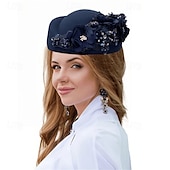 abordables Coiffure de mariage-accessoire Tissu Mariage Soirée Élégant Mariage Avec Fleur Casque Couvre-chef