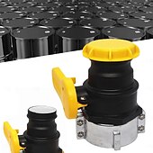 Недорогие Системы полива и орошения-75 мм адаптер для контейнера IBC, клапан для контейнера IBC, адаптер для крупной резьбы для резервуара IBC, шаровой клапан с крышкой, контейнер NPT DN50