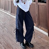 Women's Cargo Pants Hiking Pants Trousers Tactical Pants Outdoor Regular Fit Waterproof Pants / Trousers Drawstring Elastic Waist Black Red Hunting Climbing Camping / Hiking / Caving S M L XL cheap Bottoms-Women's Cargo Pants Hiking Pants Trousers Tactical Pants Outdoor Regular Fit Waterproof Pants / Trousers Drawstring Elastic Waist Black Red Hunting Climbing Camping / Hiking / Caving S M L XL