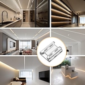 cheap LED Accessories-COB LED Strip Connectors 8mm 10mm 2 Pin COB LED Strip Connectors 10PCS 20PCS I-Shaped L-Shaped Board to Board Corner Connectors Transparent and Gapless LED Tape Light Connectors Suitable for DIY COB