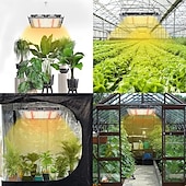 abordables Lampe de croissance LED-Lampes de culture pour plantes d&#039;intérieur 400 W à spectre complet, lampe de culture 3 types à intensité variable, télécommande adaptée aux plantes d&#039;intérieur, micro-pousses, clones, plantes
