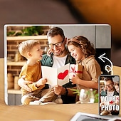 economico Regali personalizzati-Blocco fotografico personalizzato in acrilico, regalo perfetto per papà, festa del papà, festa della mamma, decorazione per la casa, matrimonio, compleanno