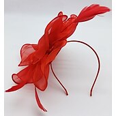 お買い得  結婚式のかぶと-ヘッドピース 羽毛 結婚式 パーティー エレガント 結婚式 と フェザー かぶと 帽子