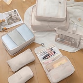 cheap Luggage &amp; Travel Storage-Compression Packing Cubes Set for Travel, Foldable Luggage Organizer Bags, Portable Toiletry and Makeup Bag, Multi-Functional Clothes Storage Pouches for Business Trips and Vacations