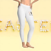 cheap Easter Bottoms-Easter Women&#039;s Leggings Trousers Rabbit Leopard Printed Yoga Pants Tummy Control High-Waisted Graphic Tights
