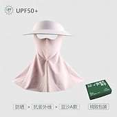 cheap Home Wear-Summer Sunscreen Ice Silk Breathable Mask Anti-ultraviolet Simple Black Glue Brim Eye Protection