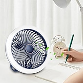 voordelige Campingverlichting en lantaarns-1 st. multifunctionele ventilatorlamp, verticaal hangend, drievoudig gebruik, drie dimstanden, airconditioning, afstandsbediening met USB-oplaadfunctie, kantoor, kamperen, thuisgebruik