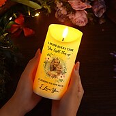 cheap Memorial Gift-Personalized Photo LED Candle, Custom Memorial Gift, Elegant and Simple Tribute Decoration, Perfect for Honoring Loved Ones or Special Occasions